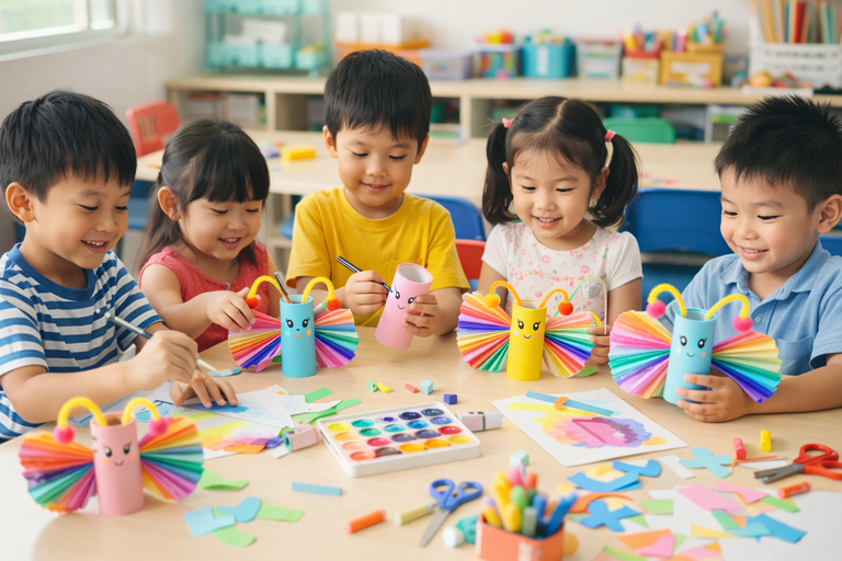 Project Playdate: Butterfly Toilet Paper Roll