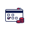 Installment Method Icon (Blue & Red)